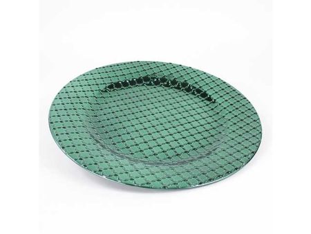 Sottopiatto texture d.33cm verde 11550047 Online Hot Sale