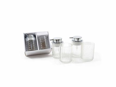 Set bagno in vetro 2 pezzi 240ml 12190 Online