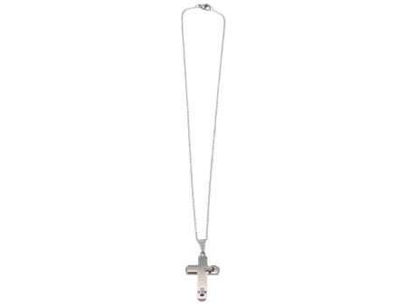 Collana con ciondolo a forma di croce acciaio For Cheap