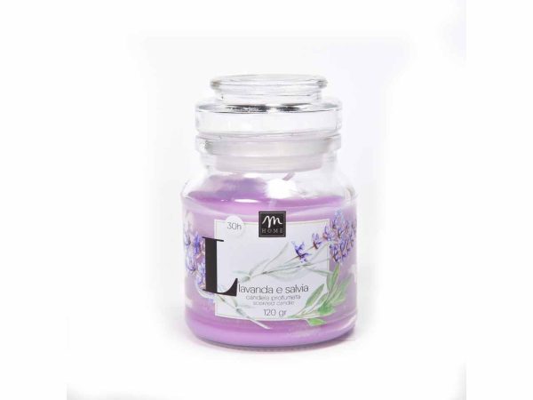 Candela in barattolo lavanda 130gr 08463 For Sale