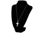 Collana con ciondolo a forma di croce acciaio For Cheap