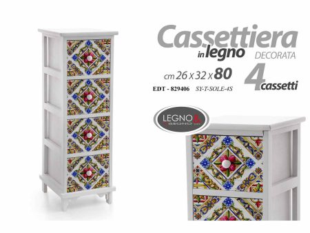 Mobile 4cassetti 26x32x80cm829406 Online Hot Sale