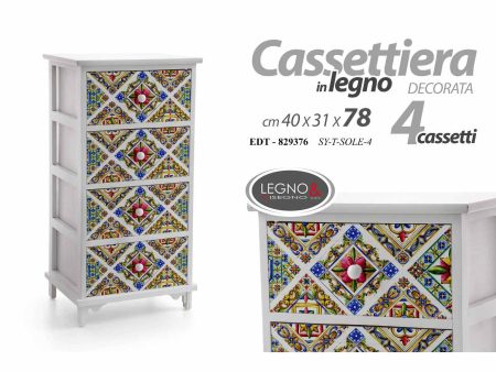 Mobile 4cassetti 40x29x73cm 829376 on Sale